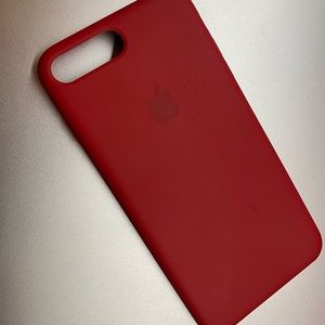 iPhone 8 Plus Red Silicone Case